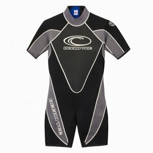 Ocean Tec Wetsuit Mens Shorty Titanium 2/2 Edge 22 Series Large Black Gray NWT